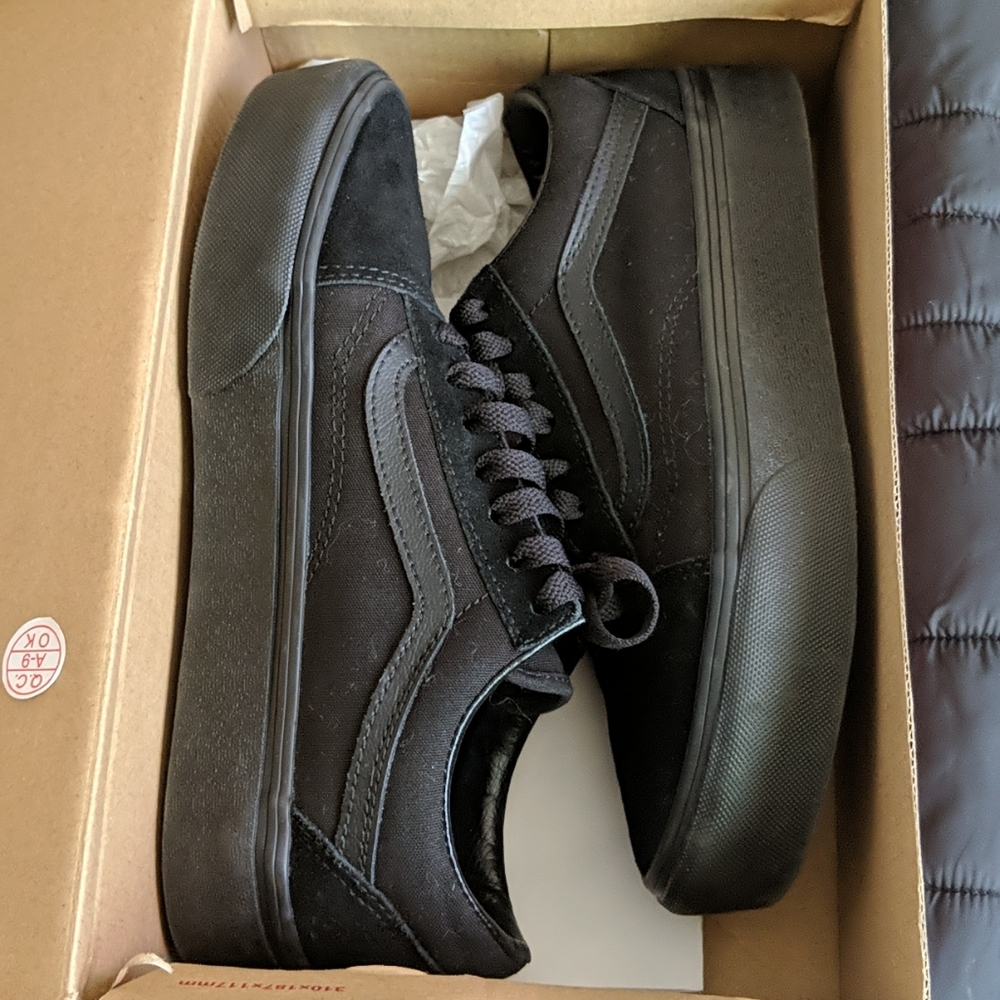 Vans Old Skool Platform Black on Black
